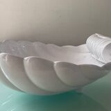 Large vintage shell empty pocket in enameled ceramic