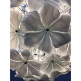 White lotus murano glass sputnik chandelier d60