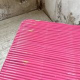 Vintage pink rattan chest of drawers