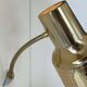 Vintage adjustable wall lamp, perforated brass, Carl Thore Suede 1960