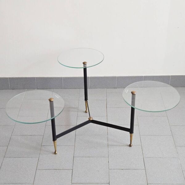 Table basse présentoir de magasin vintage 1950