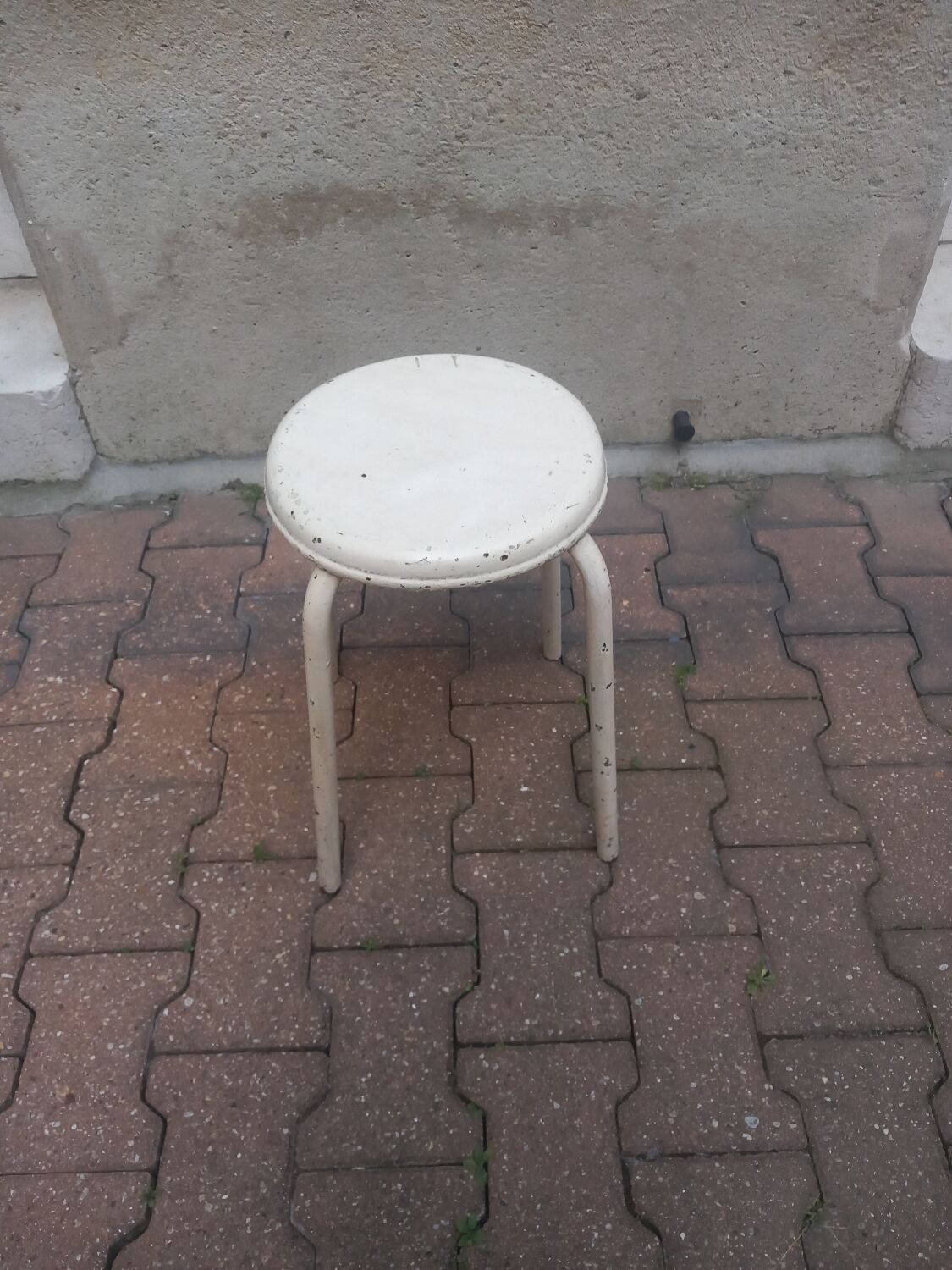 Vintage metal stool