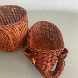 Wicker elephant basket