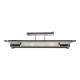 Art Deco ceiling lamp in chromed bronze and molded glass