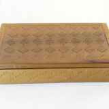 Old carved wooden box