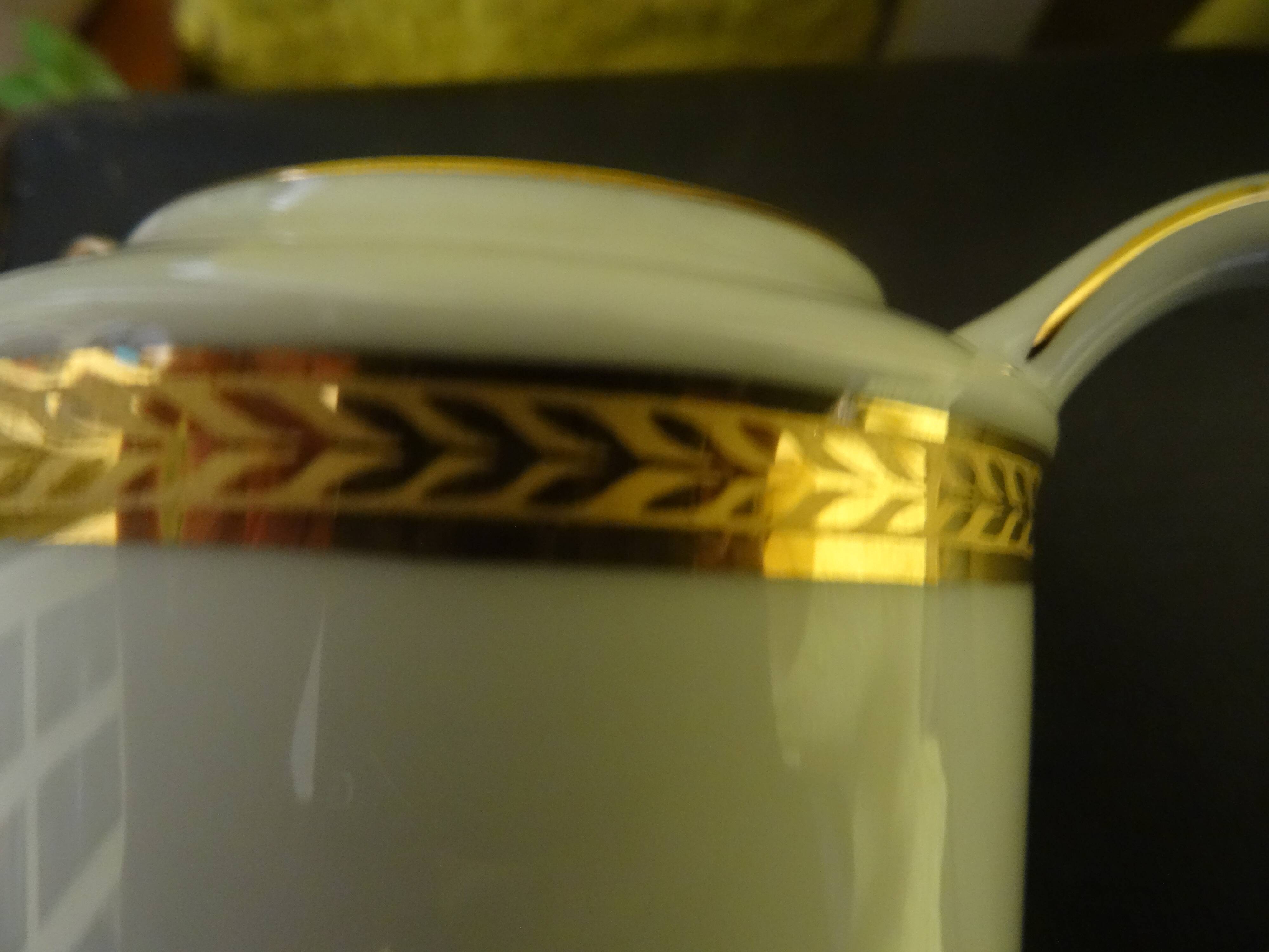 Bernardaud Limoges jug gilded with fine gold