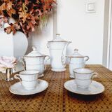 Coffee Service 12 Complete Services in Limonge France Model Versailles Porcelain