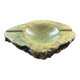 Green calcite ashtray