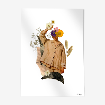Original collage - flower blossom l