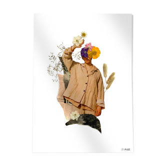 Original collage - flower blossom l