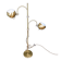 Brass eyeball floor lamp, by Gepo, 1960s-70s.