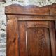 Antique French pine bonnetière – rustic country wardrobe – circa 1900–1920
