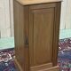 English bedside table in satin wood from the 1930s.