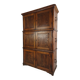 19th century European pine campaign cabinet / chest-on-chest