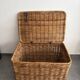 Large vintage wicker trunk