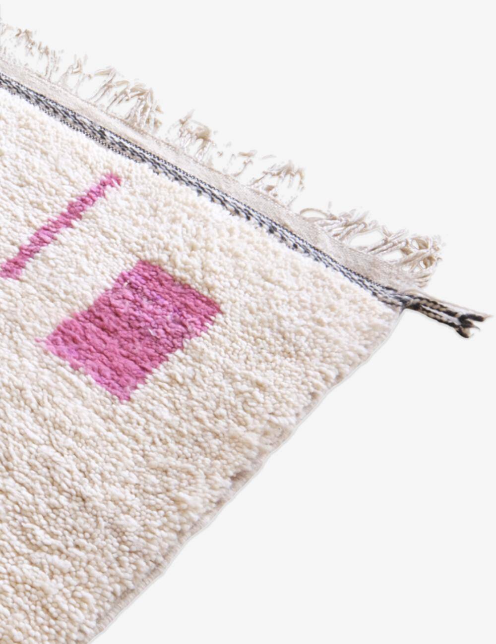 Pink Berber Rug - 303 x 197 cm