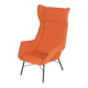 Mid-Century Orange Armchair attributed to Miroslav Navratil, 1960s
