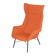 Mid-Century Orange Armchair attributed to Miroslav Navratil, 1960s