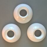 Gloss metallic patinated and gold and double opalines three fires Scandinavian style of the 30s