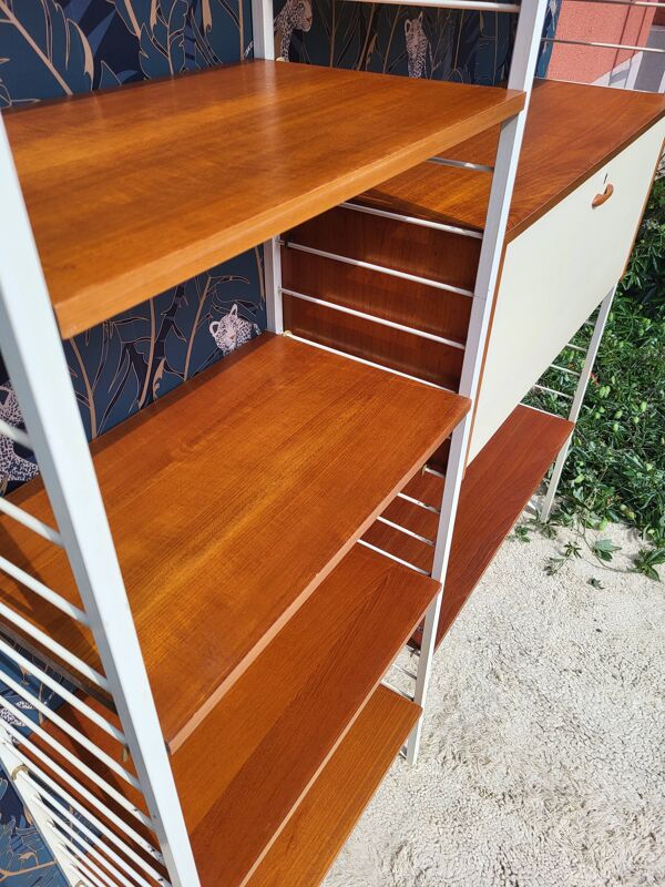 Système modulable Ladderax • Bureau Staples • Robert Heal, Londres, c.1960