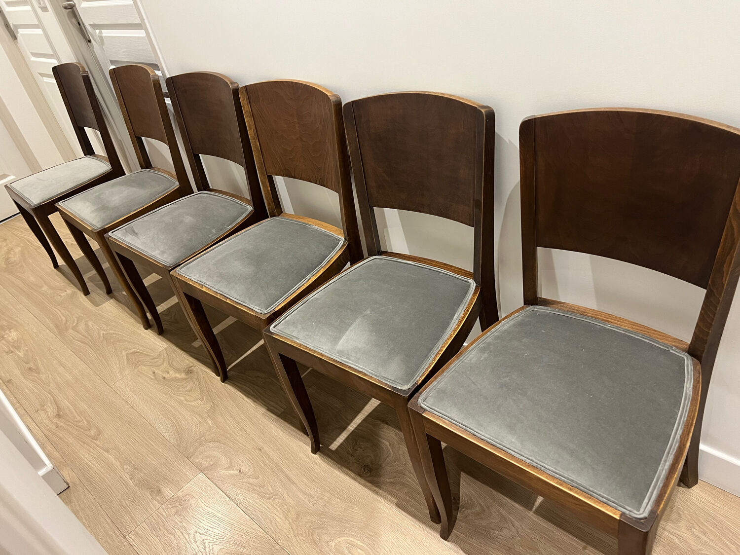 Chaises dossier années 50