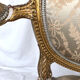 Carved and gilded wooden armchair in Louis XVI style, circa 1900