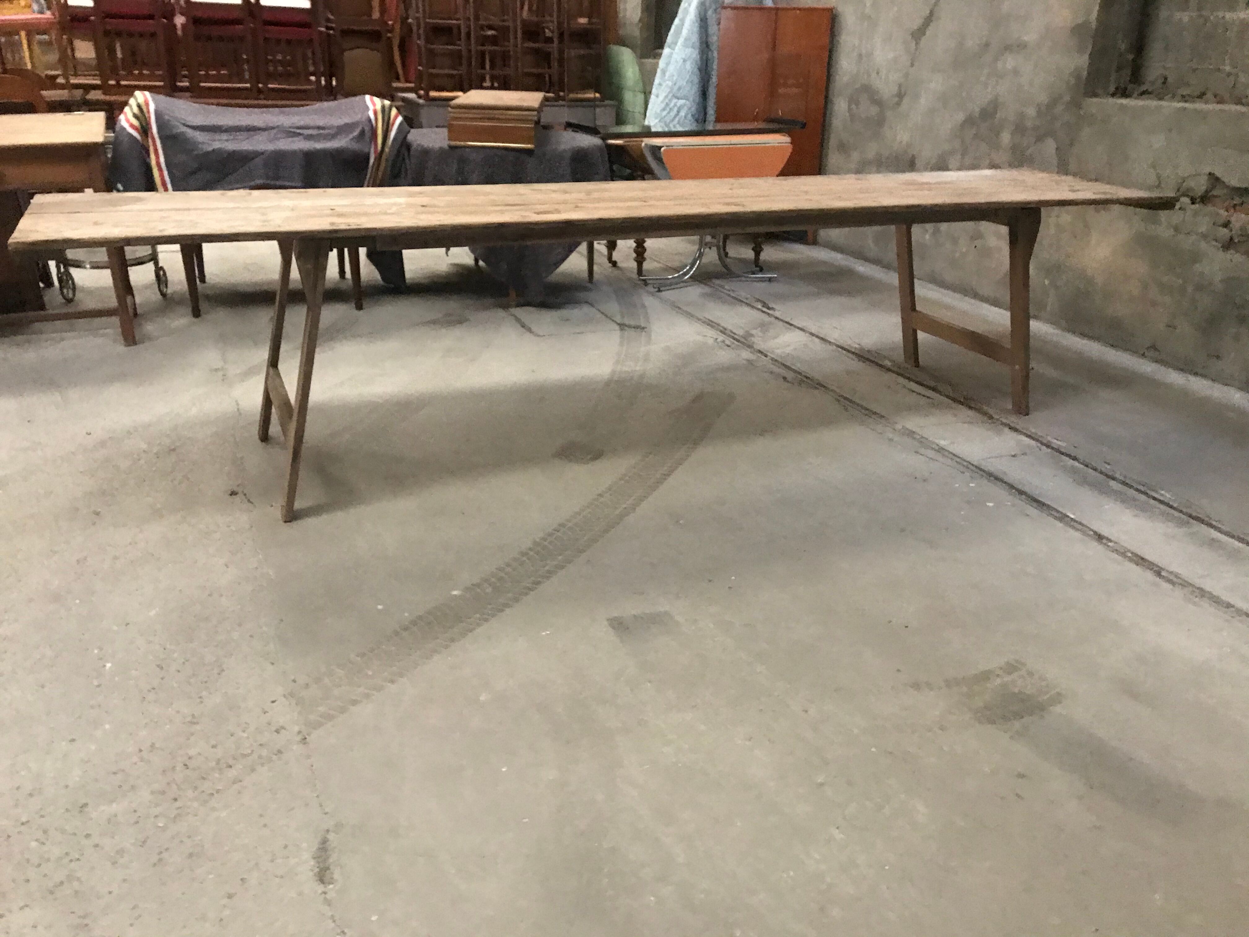 So-called "beater" farm table