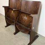 Vintage two-seat cinema bench from ton, 1960s