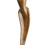 Pair of Large Vintage Teak Sculptures, 1950s