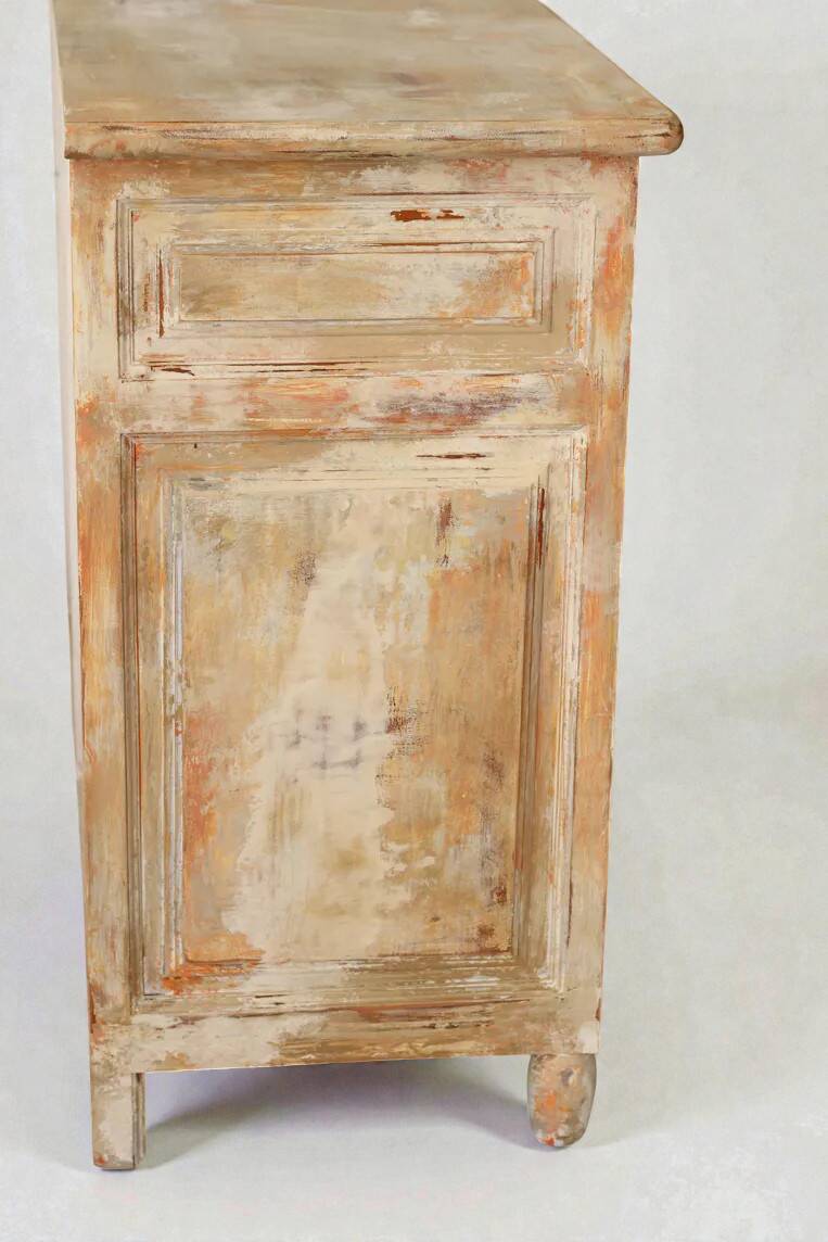 Small Parisian-style patinated sideboard