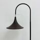Hala Zeist Trumpet brown minimalist floor lamp, 1970s Dutch design