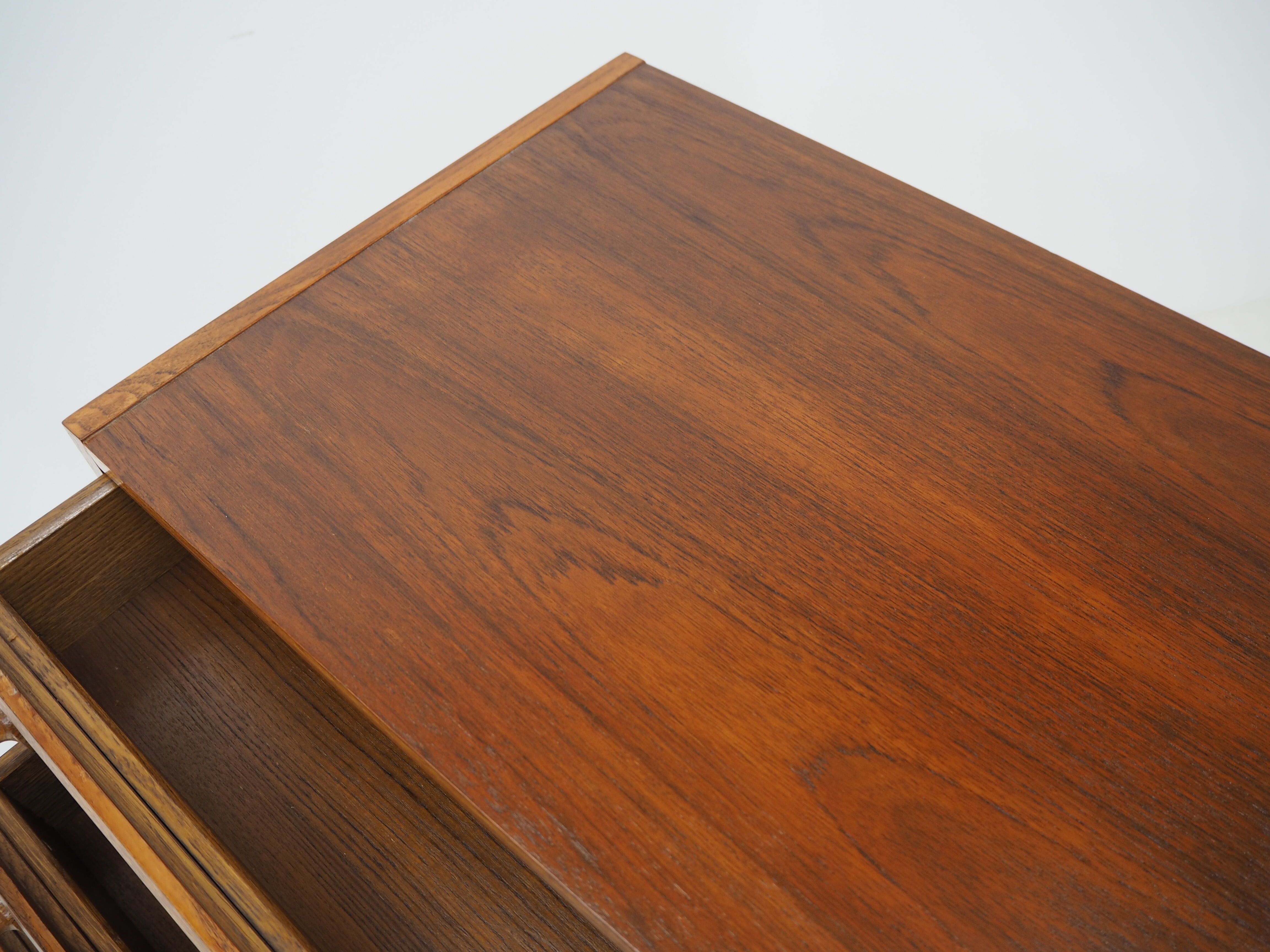 1960 Rare Teak and Oak Chest of Drawers by Krasna Jizba ,Czechoslovakia