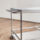 Chariot de service/ bar/ thé USM Haller, blanc et verre, Fritz Haller