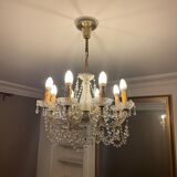 Antique French crystal chandelier
