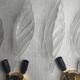 Pair of wall sconces with Italian leaf design in Barovier Murano style.