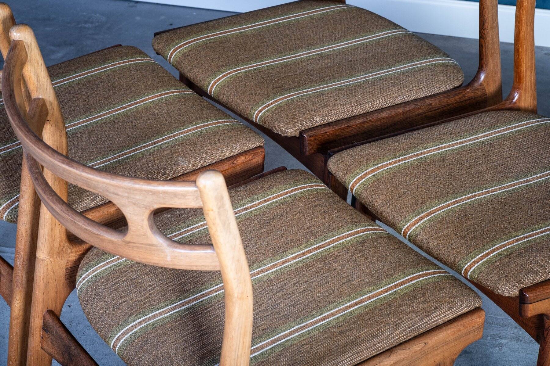 Dining Room Chairs Model 138 by Johannes Andersen for Uldum Møbelfabrik, 1960s, Set of 4