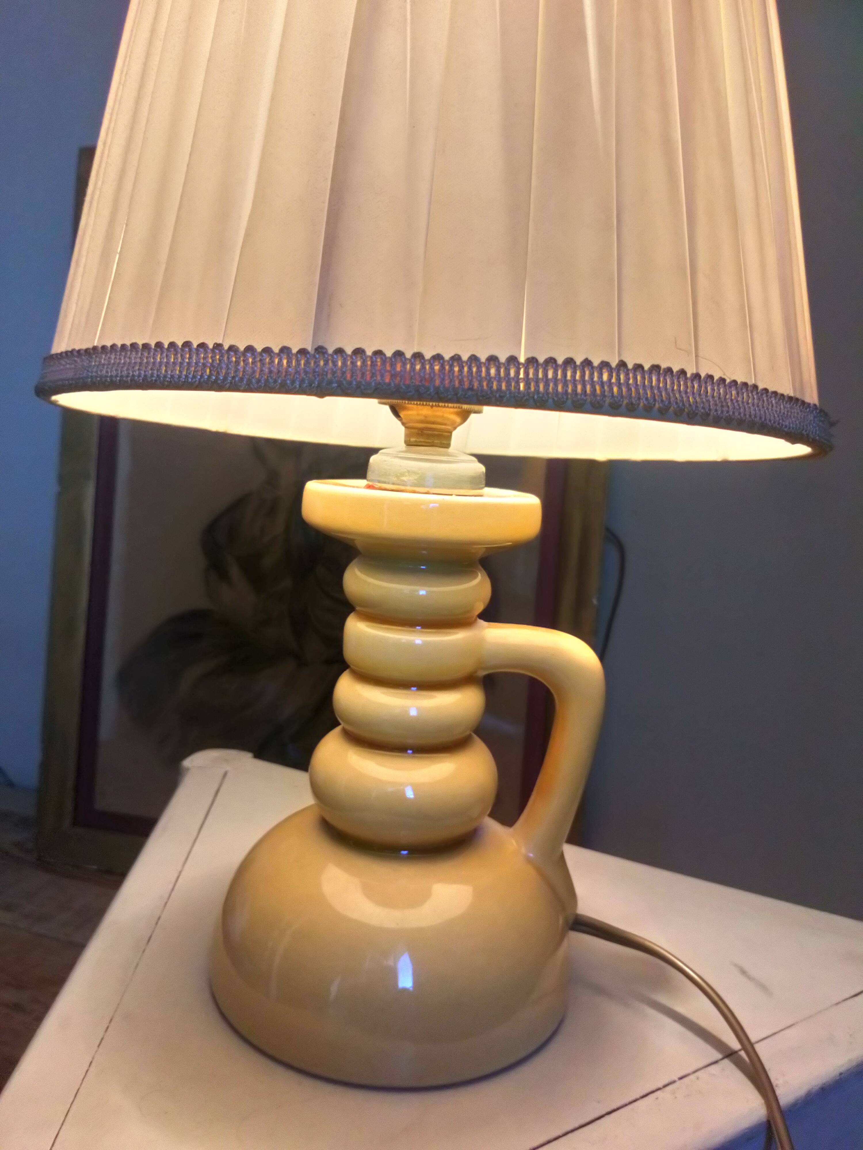 Vintage ceramic bedside lamp