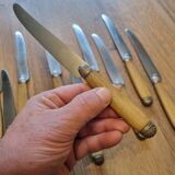 11 horn and silver knives from 1940