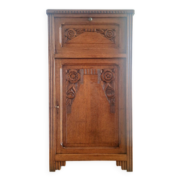 Large Art Deco music cabinet, antique bar, vintage console.