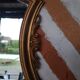 Golden baroque mirror 38x24cm