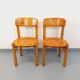Set of 2 vintage Scandinavian chairs by Rainer Daumiller in pine from the 1960s.