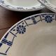 Lot de 5 assiettes en faïence ancienne Céranord St Amand - Made in France