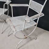 Pair of garden armchairs