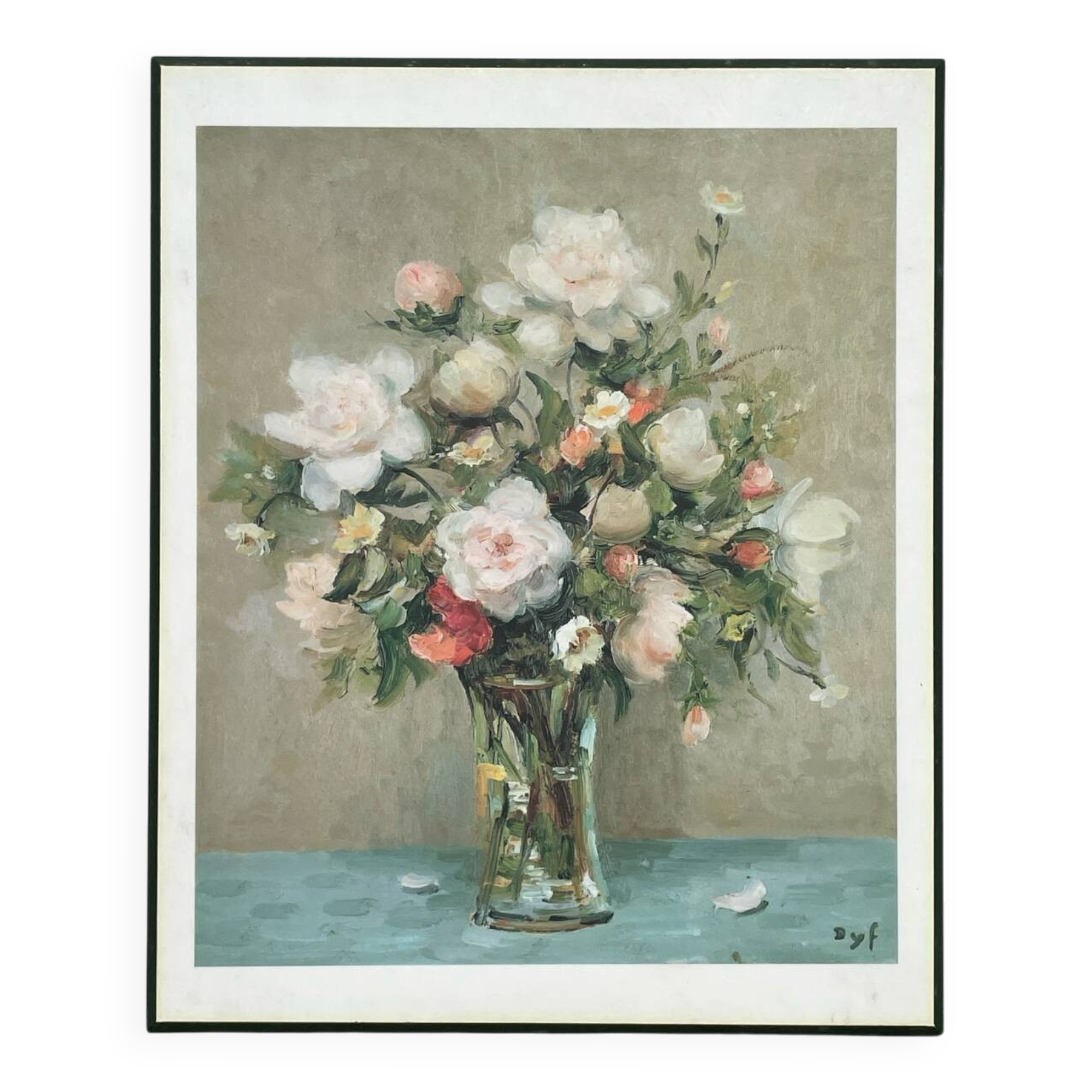 Museum painting reproduction bouquet