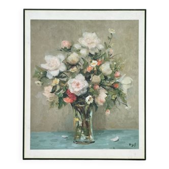 Museum painting reproduction bouquet