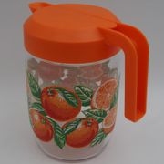 Vintage oranges glass decanter