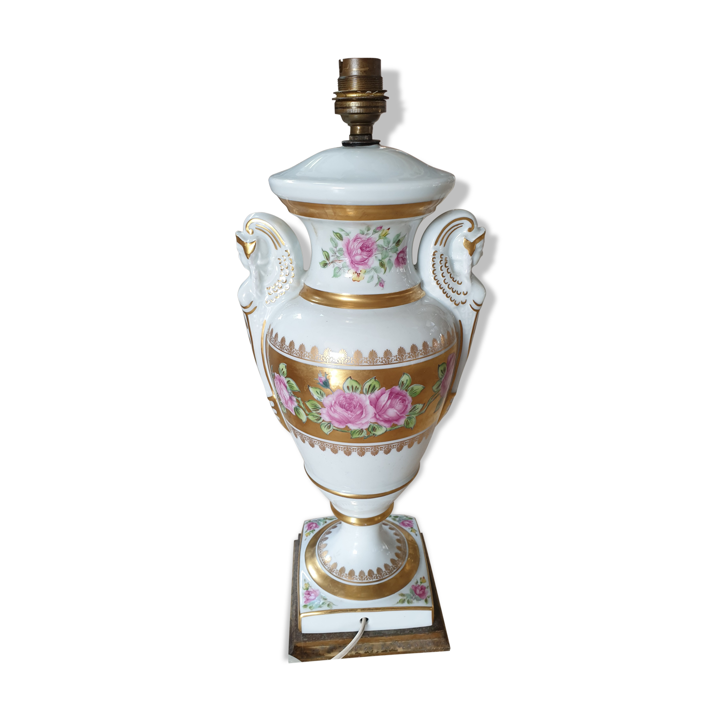 Paris porcelain lamp pètement