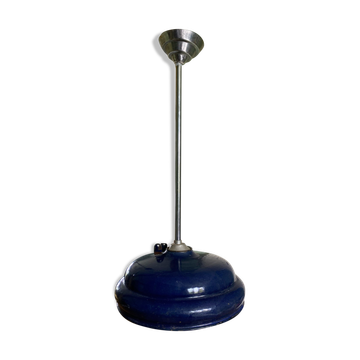 Suspension émaillée bleue