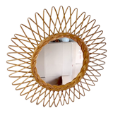 Rattan sun mirror – 50s/60s