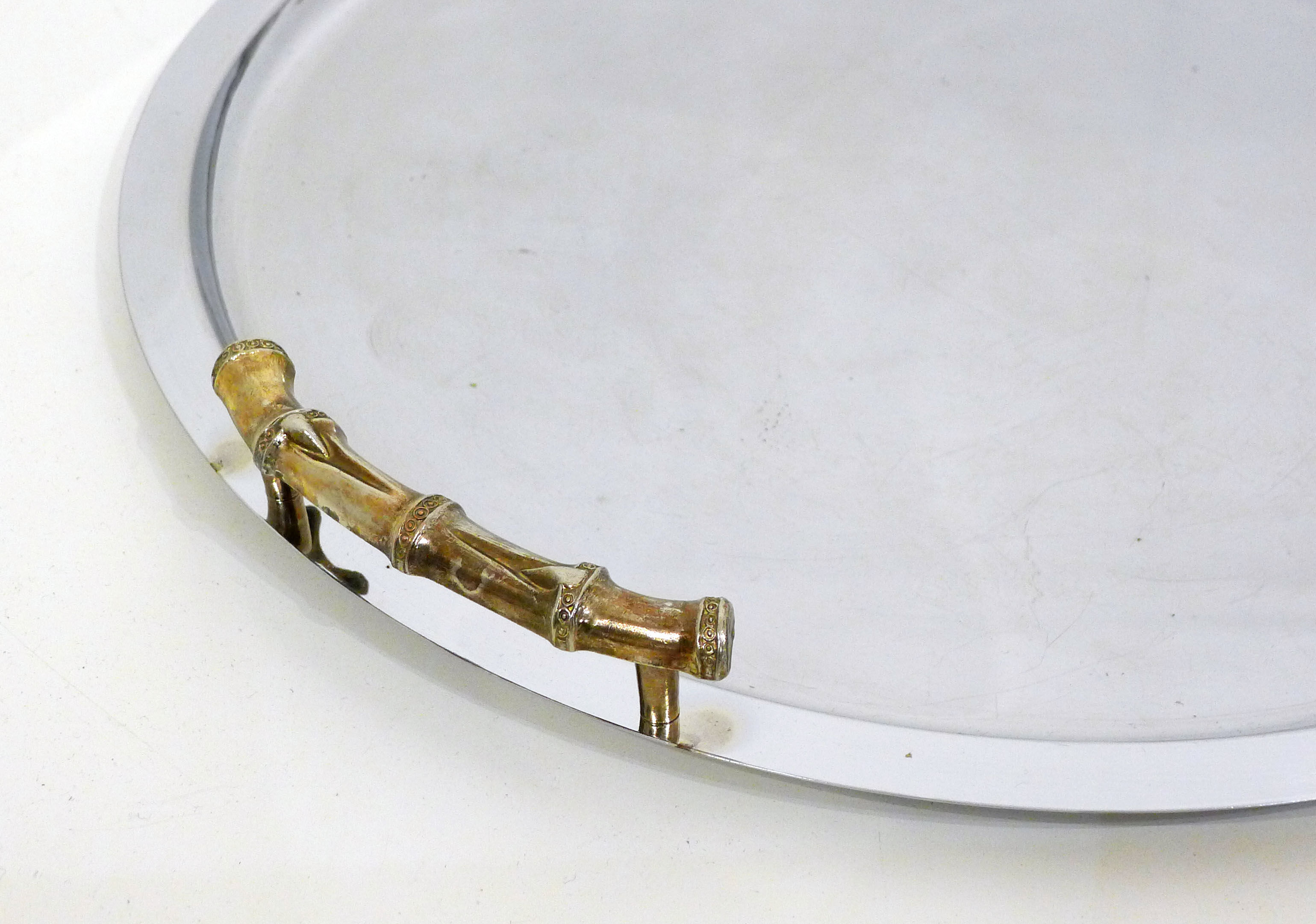 Round tray bamboo coves